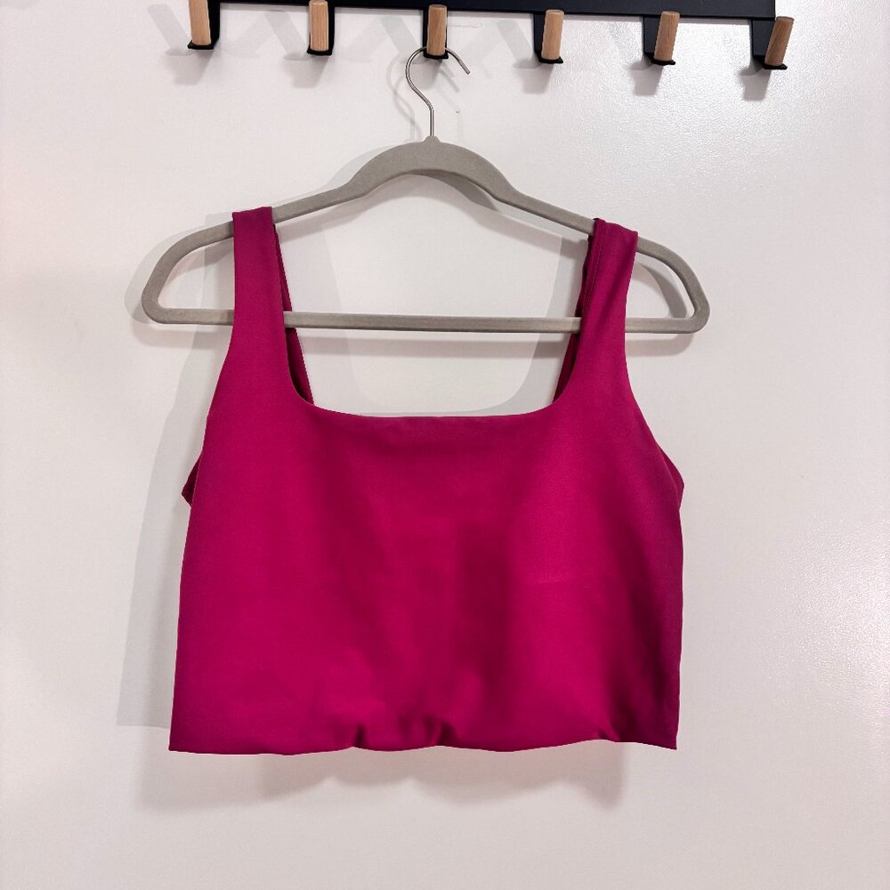 YPB Abercrombie Your Personal Best Crop Tank Top L Pink Magenta